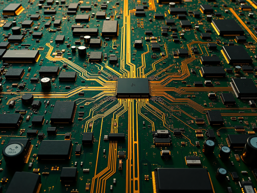 Custom application-specific integrated circuit design, showing specialized chip architecture for specific customer requirements