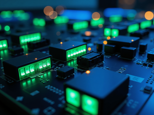 Precision sensor array with multiple detection points, showing detailed electronic components and measurement capabilities
